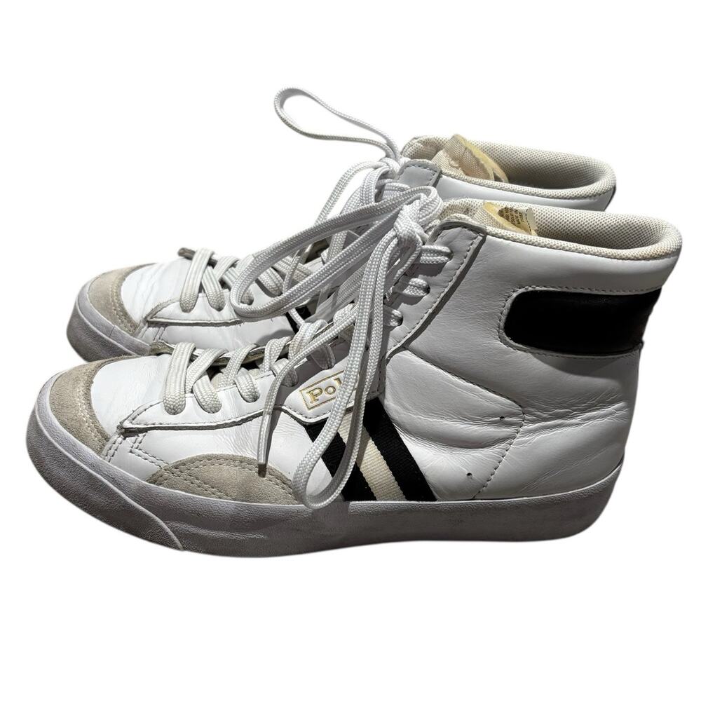 Polo Ralph Lauren Sneakers Sz 5.5 High Top Signature Logo Classic Gervin